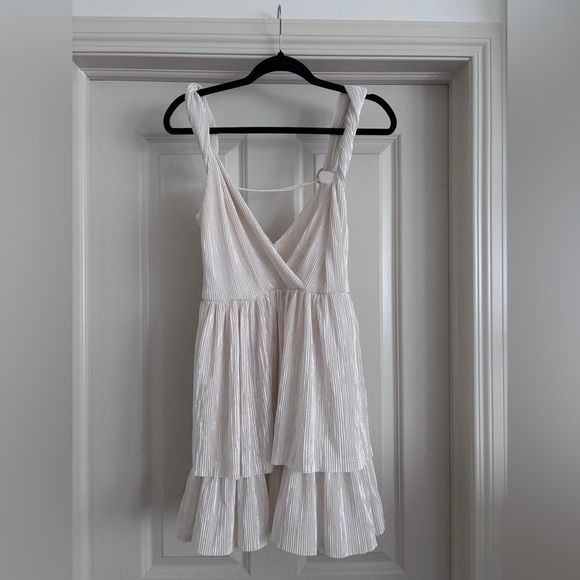 Sabina Ivory Layered Mini Dress - Picture 6 of 8